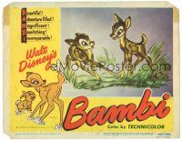 7z126 BAMBI LC #2 R48 Walt Disney cartoon deer classic, great art with baby deer!