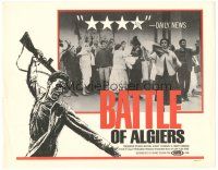 7z134 BATTLE OF ALGIERS LC R70s Gillo Pontecorvo's La Battaglia di Algeri, image of protesters!