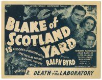 7z027 BLAKE OF SCOTLAND YARD chapter 2 TC '37 Ralph Byrd, Joan Barclay, serial!
