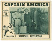 7z220 CAPTAIN AMERICA chapter 7 LC '44 Marvel Comic serial, George J. Lewis, Wholesale Destruction!