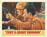 7z230 CAST A GIANT SHADOW LC #1 '66 close-up image of Kirk Douglas & John Wayne!