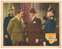 7z242 CHARLIE CHAN AT THE OLYMPICS LC '37 detective Warner Oland w/cops & villain C. Henry Gordon