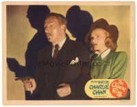 7z250 CHINESE RING LC #3 '48 Roland Winters as Asian detective Charlie Chan w/ gun & Louise Curry!