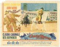 7z254 CIRCUS WORLD LC #6 '65 Claudia Cardinale, John Wayne on horseback w/rifle!