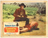 7z262 COMANCHE STATION LC #5 '60 Randolph Scott w/wounded native, Budd Boetticher!