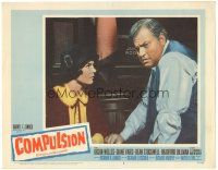 7z266 COMPULSION LC #3 '59 lawyer Orson Welles & Diane Varsi as murderer's girlfriend!