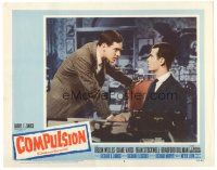 7z267 COMPULSION LC #4 '59 crazy Dean Stockwell & Bradford Dillman try to commit the perfect murder!