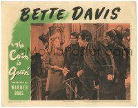 7z271 CORN IS GREEN LC '45 Bette Davis talking to John Dall & others in Welsh mining town!