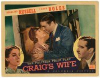 7z276 CRAIG'S WIFE LC '36 romantic image of pretty Rosalind Russell, John Boles!