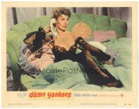 7z292 DAMN YANKEES LC #8 '58 baseball, super sexy barely-dressed Gwen Verdon in bed!