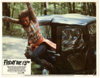 7z388 FRIDAY THE 13th LC #3 '80 slasher horror classic, girl jumps from Jeep CJ!