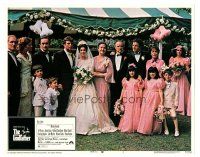7z406 GODFATHER LC #7 '72 Marlon Brando, James Caan & John Cazale at Connie's wedding, Coppola!