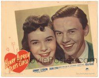 7z433 HENRY ALDRICH PLAYS CUPID LC #4 '43 great close up of Jimmy Lydon with Diana Lynn!