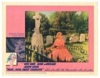 7z464 HUSH...HUSH, SWEET CHARLOTTE LC #4 '65 cool image of crazy Bette Davis in cemetery!