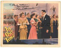 7z009 IN OUR TIME signed LC '44 by Paul Henreid, pictured in WWII romance w/Ida Lupino!