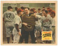 7z493 IT HAPPENED IN FLATBUSH LC '42 Brooklyn Dodgers baseball players arguing with umpire!
