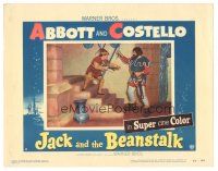 7z498 JACK & THE BEANSTALK LC #8 '52 Lou Costello fighting giant Buddy Baer!