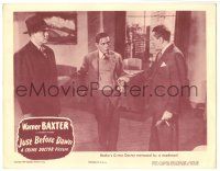 7z513 JUST BEFORE DAWN LC '46 Warner Baxter as The Crime Doctor menaced by Miller & Skelton Knaggs!