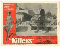 7z518 KILLERS LC #1 '64 Don Siegel, Hemingway, close up of Lee Marvin with gun by car!