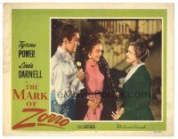 7z601 MARK OF ZORRO LC #7 R58 Tyrone Power in title role with young Linda Darnell!