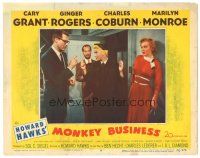 7z618 MONKEY BUSINESS LC #8 '52 Ginger Rogers between Cary Grant & sexy Marilyn Monroe!