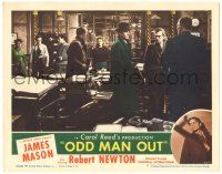7z664 ODD MAN OUT LC #4 '47 James Mason is a man on the run, Dan O'Herlihy, directed by Carol Reed!