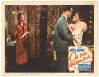 7z014 OH YOU BEAUTIFUL DOLL signed LC #8 '49 by June Haver, watching Stevens embracing Robbins!