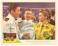 7z015 ON AN ISLAND WITH YOU signed LC #8 '48 by Esther Williams & Leon Ames, pictured w/Lawford!