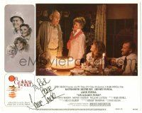 7z016 ON GOLDEN POND signed LC #1 '81 by Jane Fonda, pictured w/Katharine Hepburn, Henry Fonda!