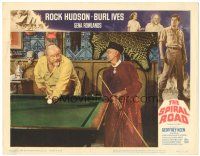7z820 SPIRAL ROAD LC #1 '62 great image of Burl Ives shooting pool with Edgar Stehli in wild room!