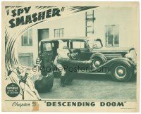 7z823 SPY SMASHER chapter 5 LC '42 Nazi fighter serial, Descending Doom, cool action image!