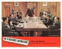 7z825 ST. VALENTINE'S DAY MASSACRE LC #7 '67 image of Jason Robards as Al Capone at head of table!