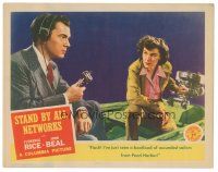 7z826 STAND BY ALL NETWORKS LC '42 John Beal & Florence Rice expose female flyer as a Nazi spy!