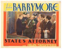 7z834 STATE'S ATTORNEY LC '32 John Barrymore & Helen Twelvetrees w/cast in courtroom drama!