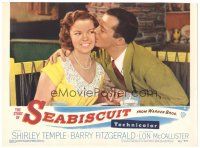 7z838 STORY OF SEABISCUIT LC #4 '49 romantic image of Shirley Temple, horse racing!