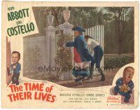 7z897 TIME OF THEIR LIVES LC #6 R51 wacky Lou Costello gets his pants caught in fence!
