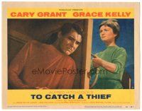 7z900 TO CATCH A THIEF LC #7 '55 close up of Cary Grant & Brigitte Auber on boat, Hitchcock!