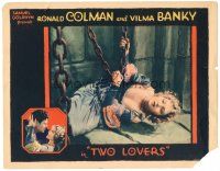 7z918 TWO LOVERS LC '28 cool image of pretty Vilma Banky in chains!