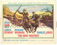 7z063 TWO RODE TOGETHER TC '61 directed by John Ford, James Stewart & Richard Widmark!