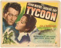 7z064 TYCOON TC '47 John Wayne, Laraine Day, Cedric Hardwicke, Anthony Quinn, James Gleason