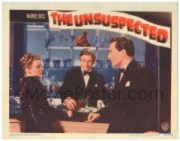 7z935 UNSUSPECTED LC #4 '47 Audrey Totter & Hurd Hatfield getting drinks at bar!