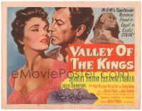 7z066 VALLEY OF THE KINGS TC '54 Robert Taylor & pretty Eleanor Parker by Sphinx!