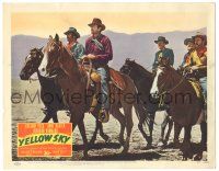 7z987 YELLOW SKY LC #4 '48 Gregory Peck & Richard Widmark on horses with other cowboys!