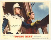 7z991 YOUNG BESS LC #3 '53 image of pretty Jean Simmons w/admiral Stewart Granger!