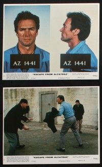 8a038 ESCAPE FROM ALCATRAZ 8 8x10 mini LCs '79 Clint Eastwood in famous prison, Don Siegel!