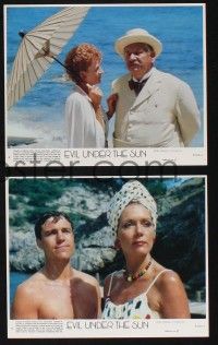 8a129 EVIL UNDER THE SUN 6 8x10 mini LCs '82 Agatha Christie, Peter Ustinov as Hercule Poirot!