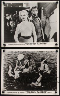 8a712 FORBIDDEN PARADISE 4 8x10 stills '58 great images of naked people at nudist colony!