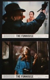 8a047 FUNHOUSE 8 8x10 mini LCs '81 Tobe Hooper carnival horror, something is alive in there!