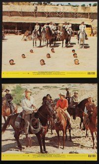 8a053 GUNS OF THE MAGNIFICENT SEVEN 8 8x10 mini LCs '69 George Kennedy, James Whitmore, Santoni
