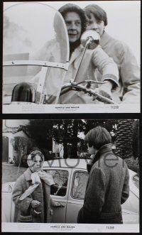 8a799 HAROLD & MAUDE 3 8x10 stills '71 Ashby candid, great images of Ruth Gordon & Bud Cort!